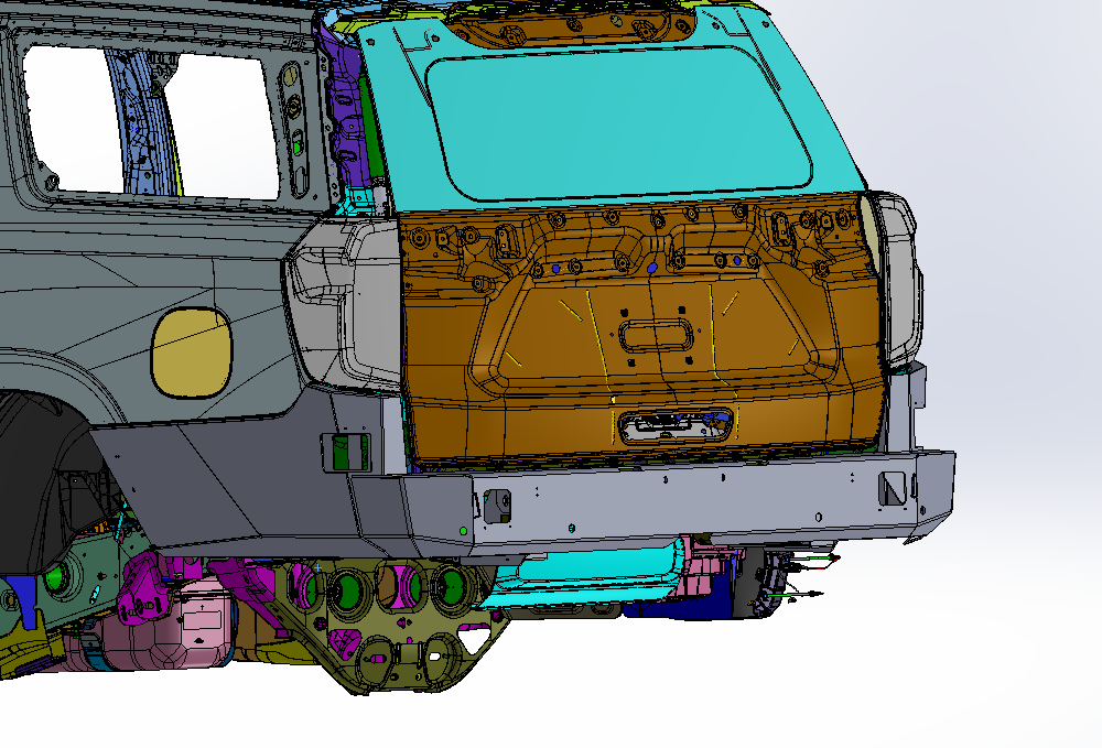 2021+ Chevy Suburban| GMC Yukon XL HIGH CLEARANCE REAR BUMPER