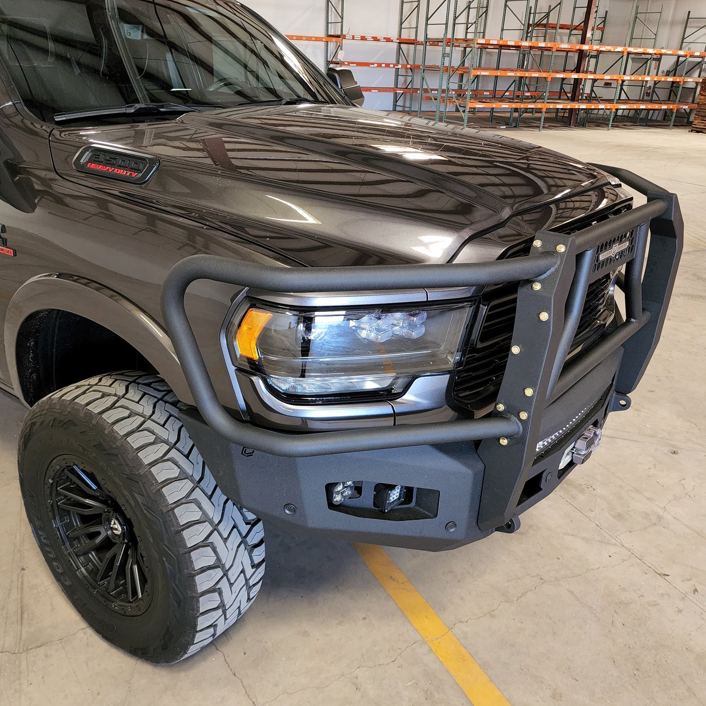 2019-2024 RAM 2500/3500 ATTITUDE FRONT WINCH BUMPER W/ GUARD