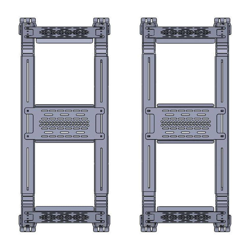 THORAX BED RACK SYSTEM- FITS DIAMOND BACK COVERS 2010-2018 RAM 1500/2500/3500