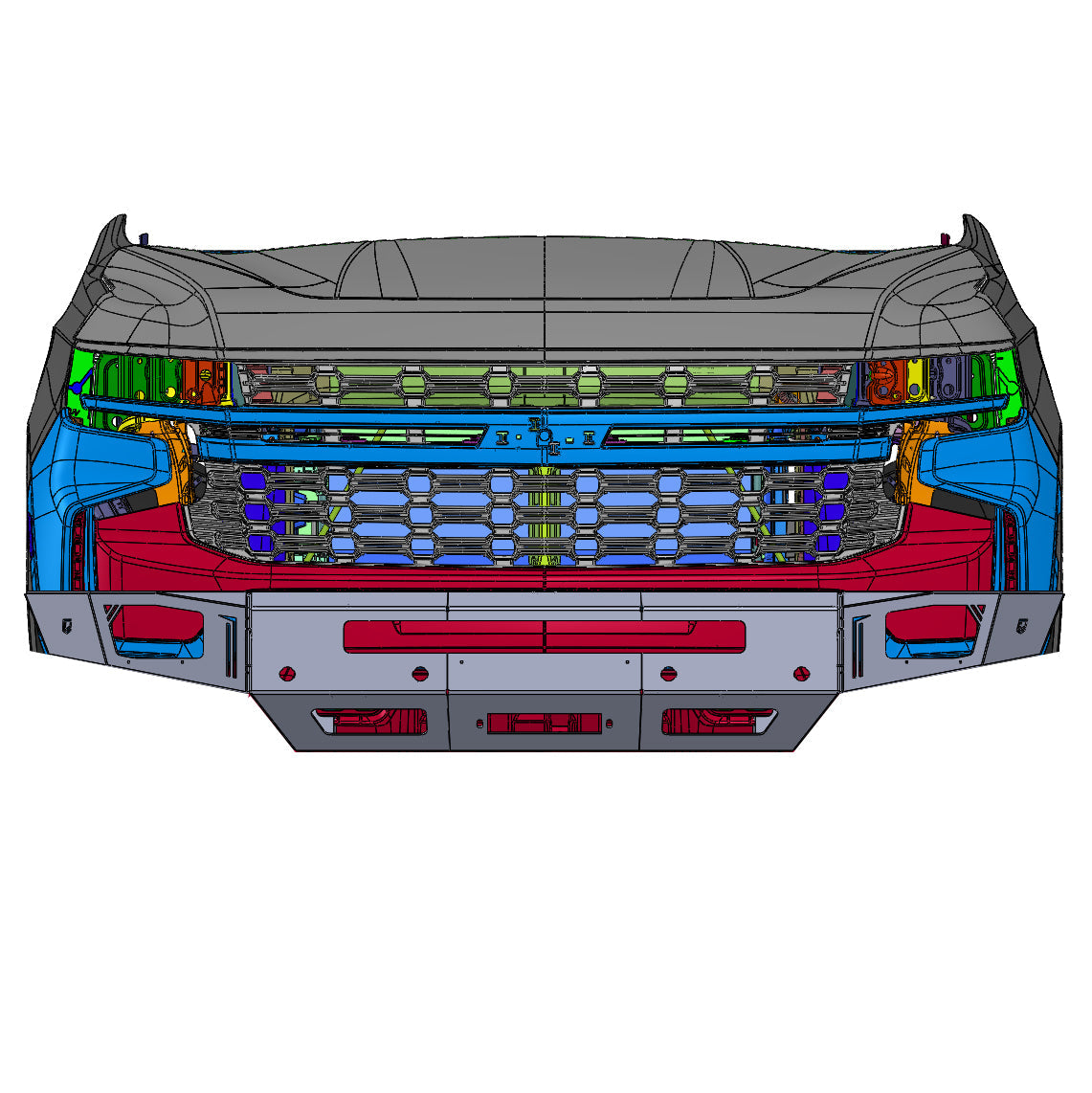 2021-2024 Chevy Tahoe | Suburban Octane Front Winch Bumper