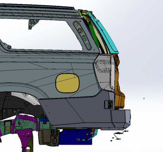 2021+ Chevy Suburban| GMC Yukon XL HIGH CLEARANCE REAR BUMPER