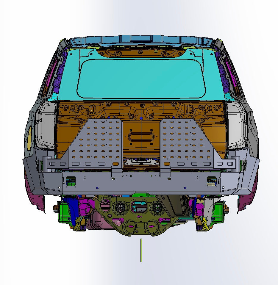 2021+ Chevy Suburban| GMC Yukon XL HIGH CLEARANCE DUAL SWING OUT REAR BUMPER