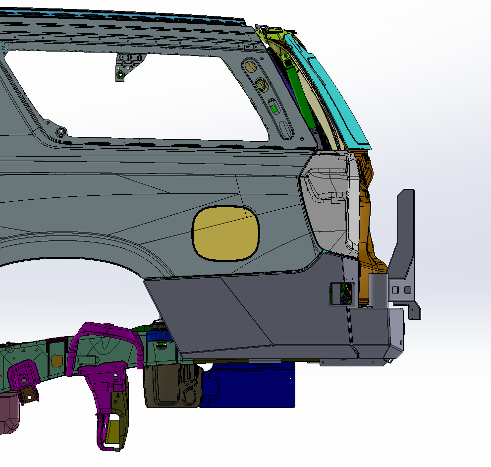 2021+ Chevy Suburban| GMC Yukon XL HIGH CLEARANCE DUAL SWING OUT REAR BUMPER