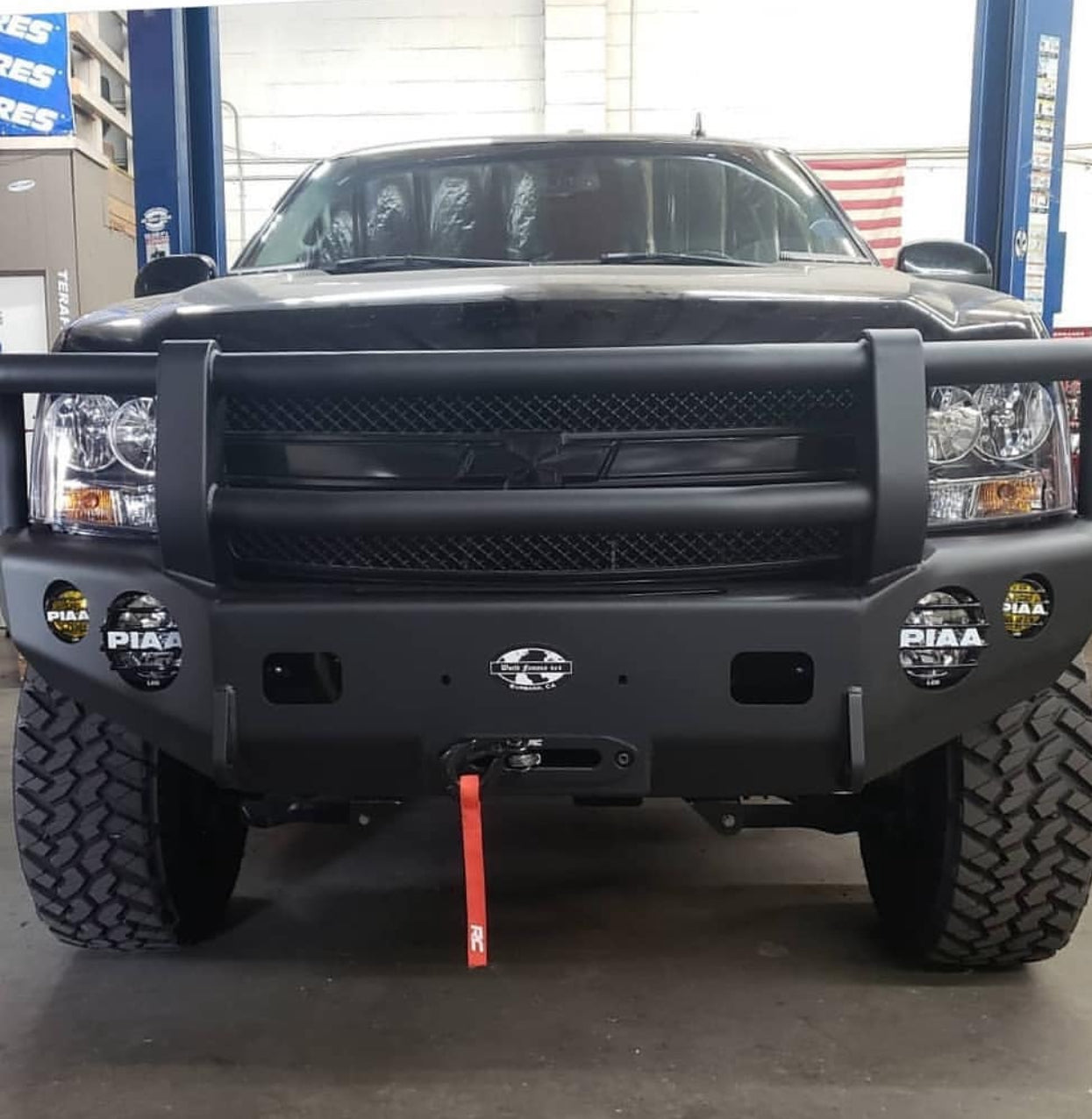 TRAILREADY 10650G WINCH FRONT BUMPER WITH FULL GUARD FOR CHEVY SUBURBAN 2500 2007-2014
