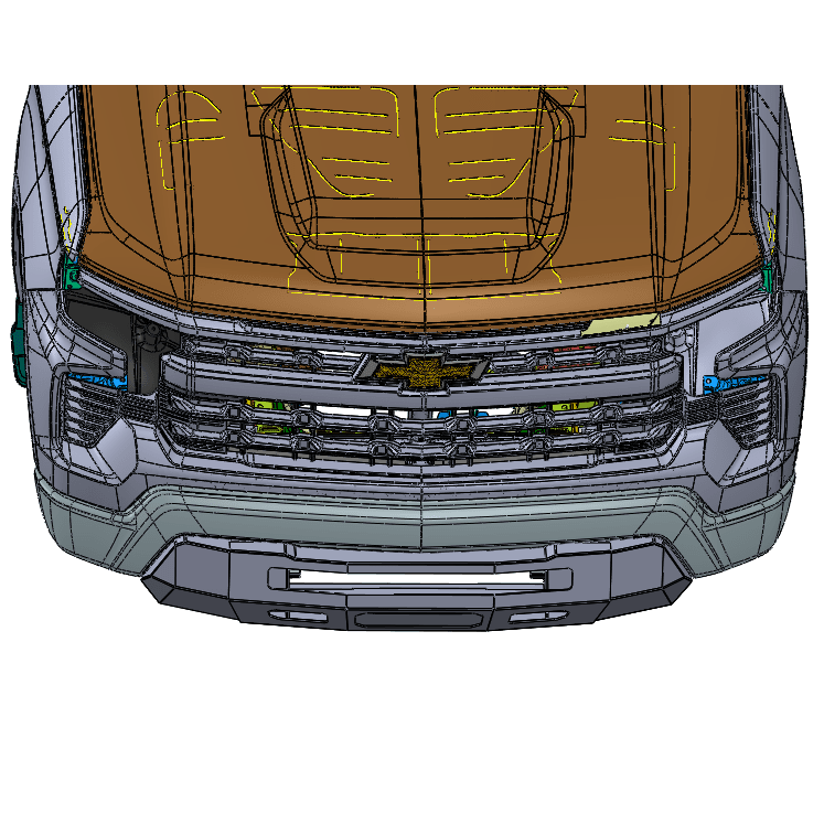 2022-2024 CHEVY SILVERADO 1500 PROLITE FRONT BUMPER